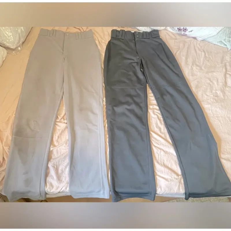 2 Pairs Of Slowpitch Pants Open Bottom