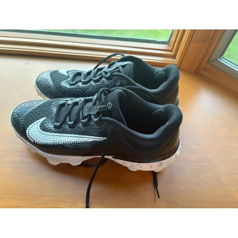 Black Men's Size M 11.5 (W 12.5) Nike React Molded Cleats (Used)