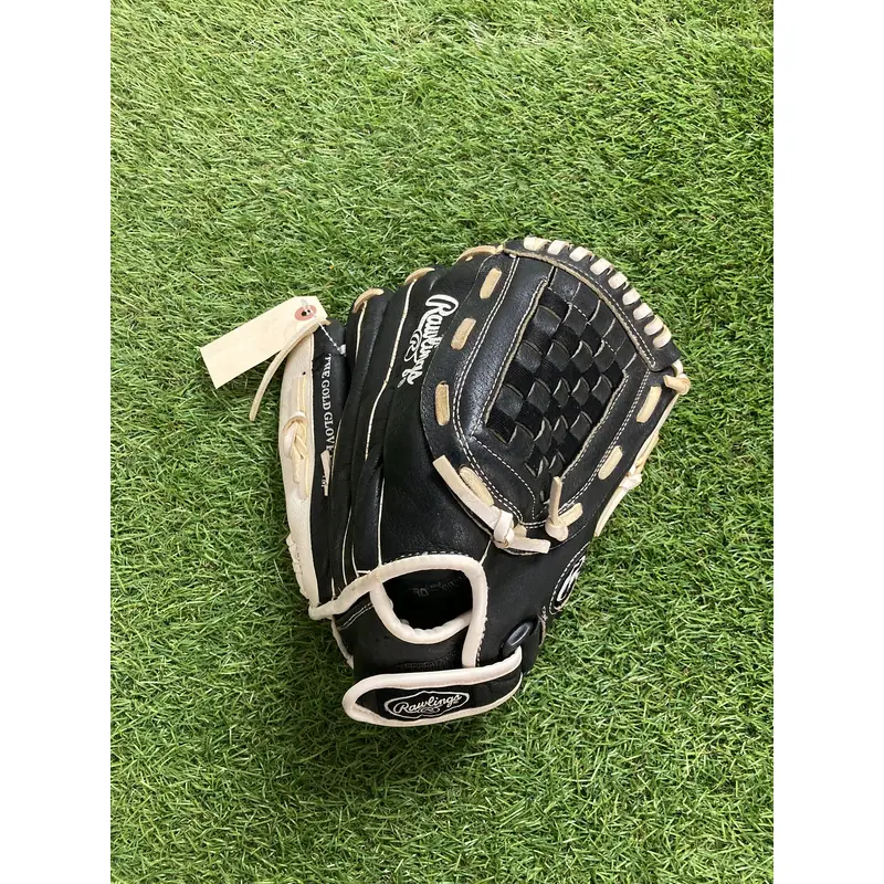 Black Rawlings Highlight Series RH Outfield Baseball Glove 12.5" (Used)