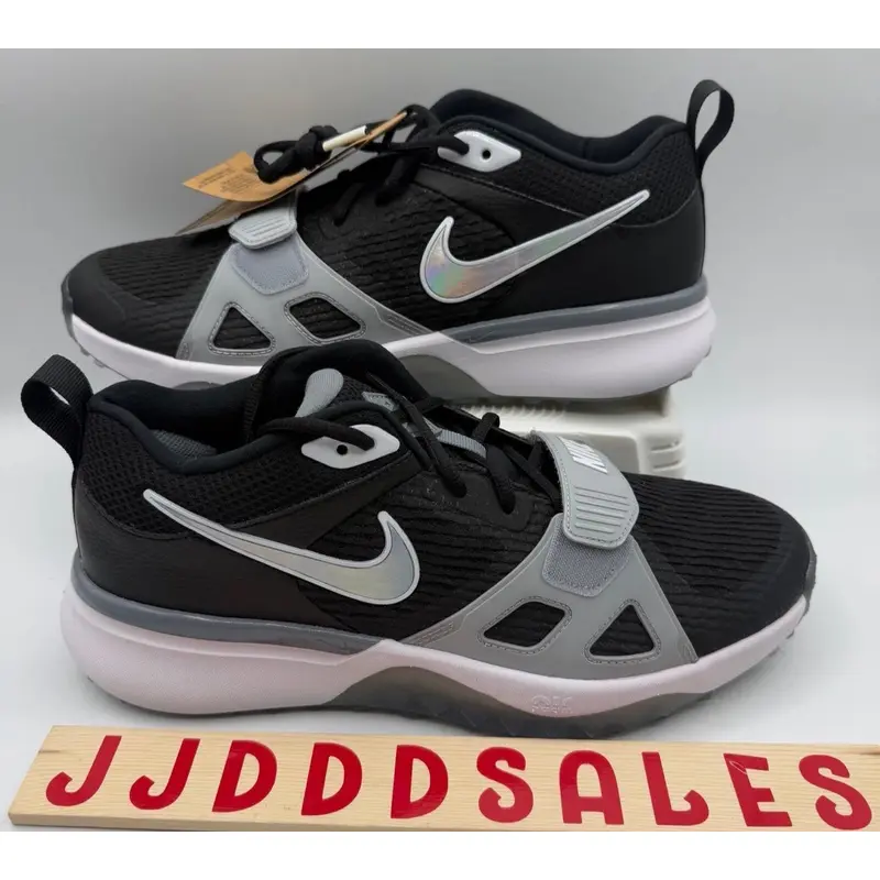 Nike Air Zoom Diamond Elite Turf Baseball Black Iridescent DZ0503-001 Mens Sz 11