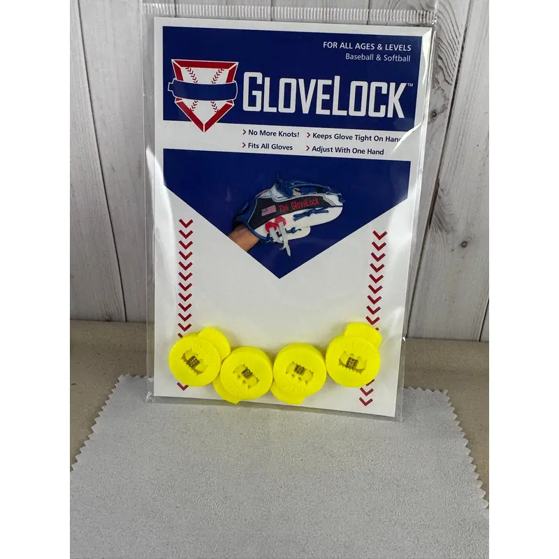 Sizzling Hot Banana Yellow Glove Locks Keep Baseball Glove Laces Tight