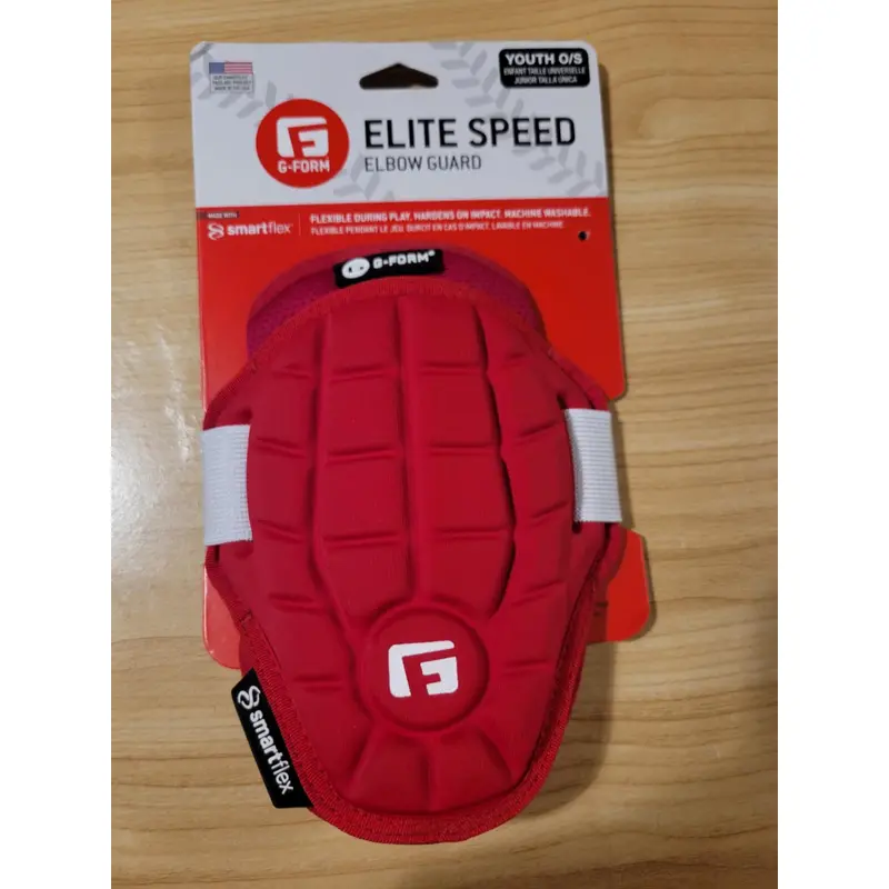 G-Form Elite Speed Baseball Elbow Guard Youth One Size Red Brand New