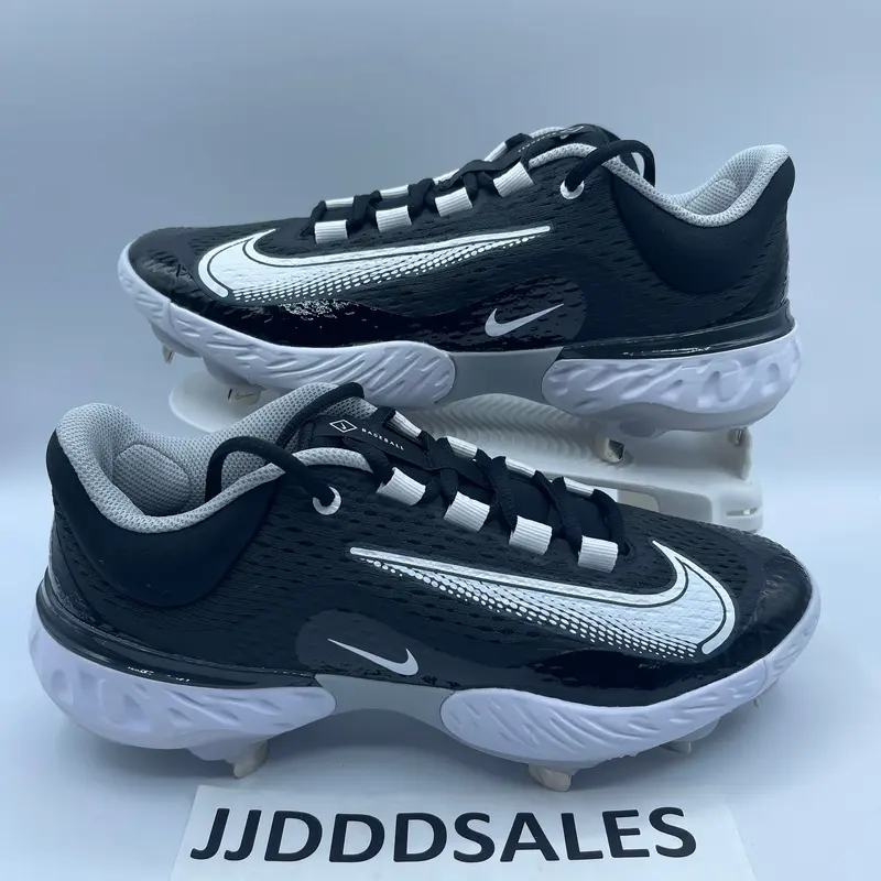 Nike Alpha Huarache Elite 4 Low DJ6521-011 Baseball Cleats Black Mens Size 8