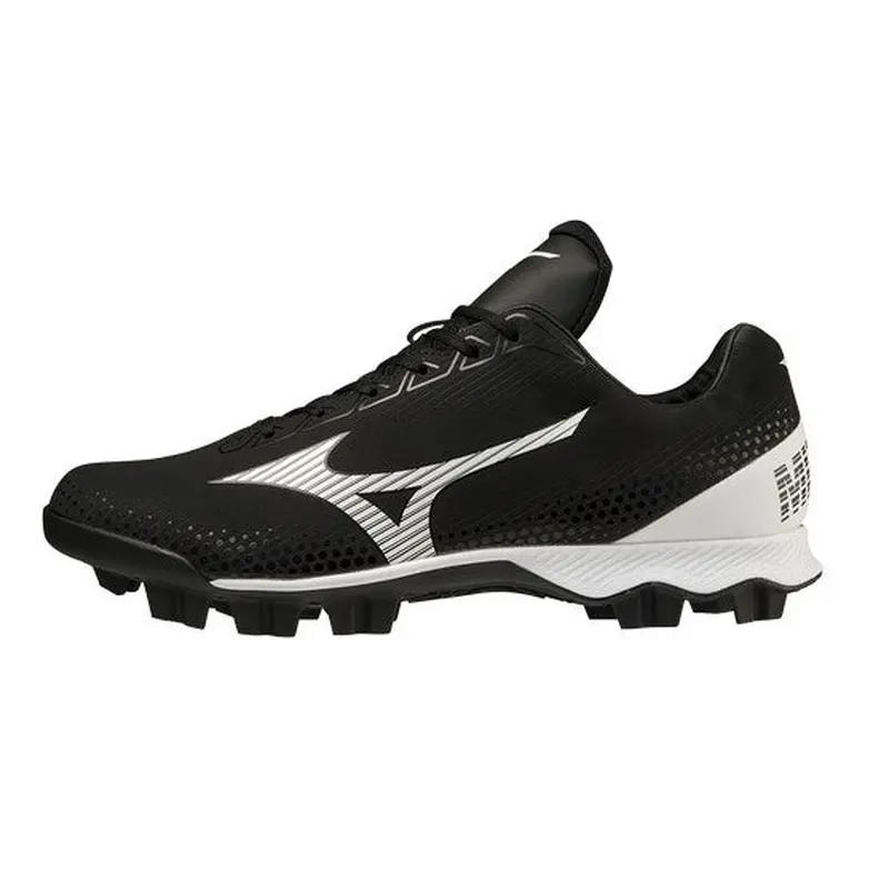 Black Men's Size M 8.5 (W 9.5) Adult Mizuno Low Top Molded Cleats (New)