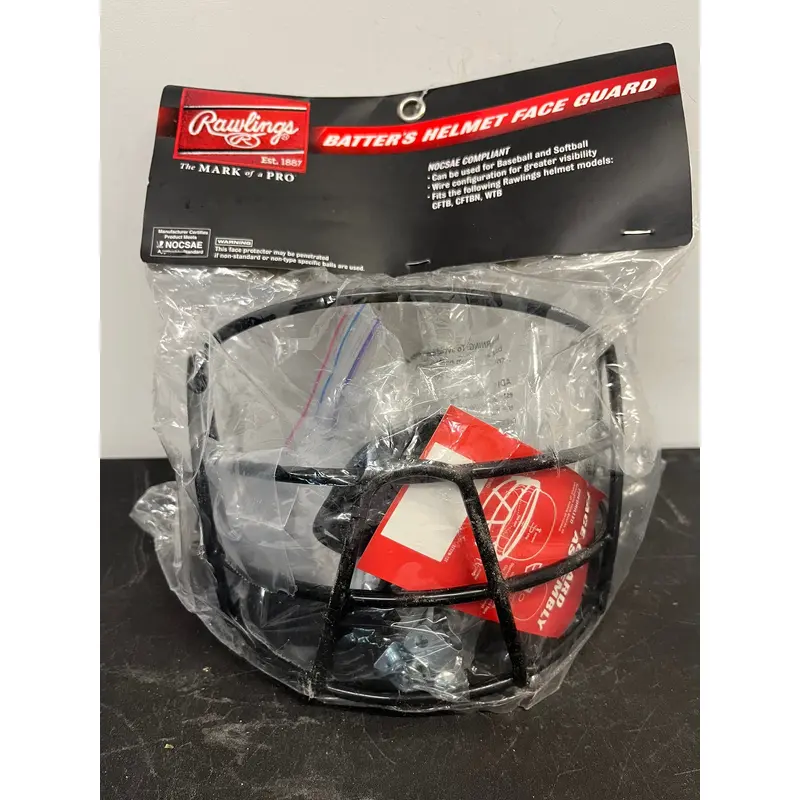 New Rawlings CFTB, CFTBN, WTB Batter's Helmet Face Guard A R3 S4 L2