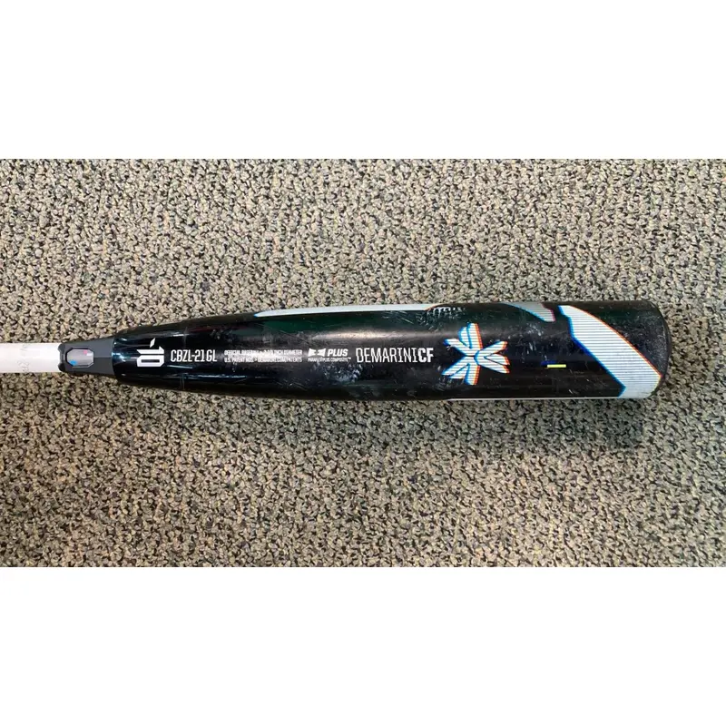 Used USSSA Certified 2021 DeMarini CF Glitch Composite Bat -10 21OZ 31"