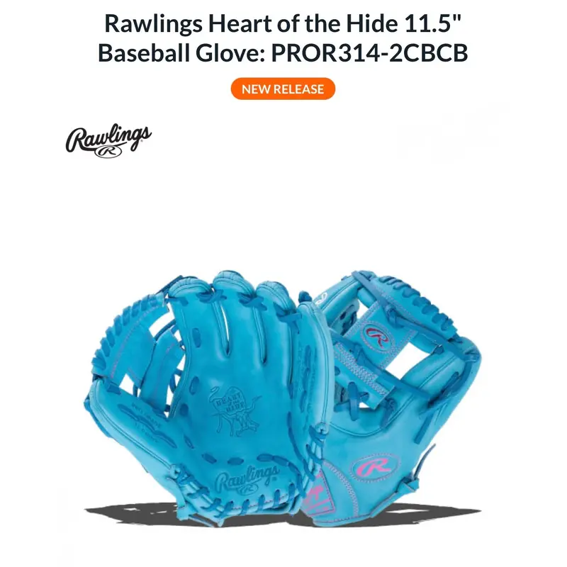 Rawlings Heart of the Hide 11.5" R2G Baseball Glove. (New)