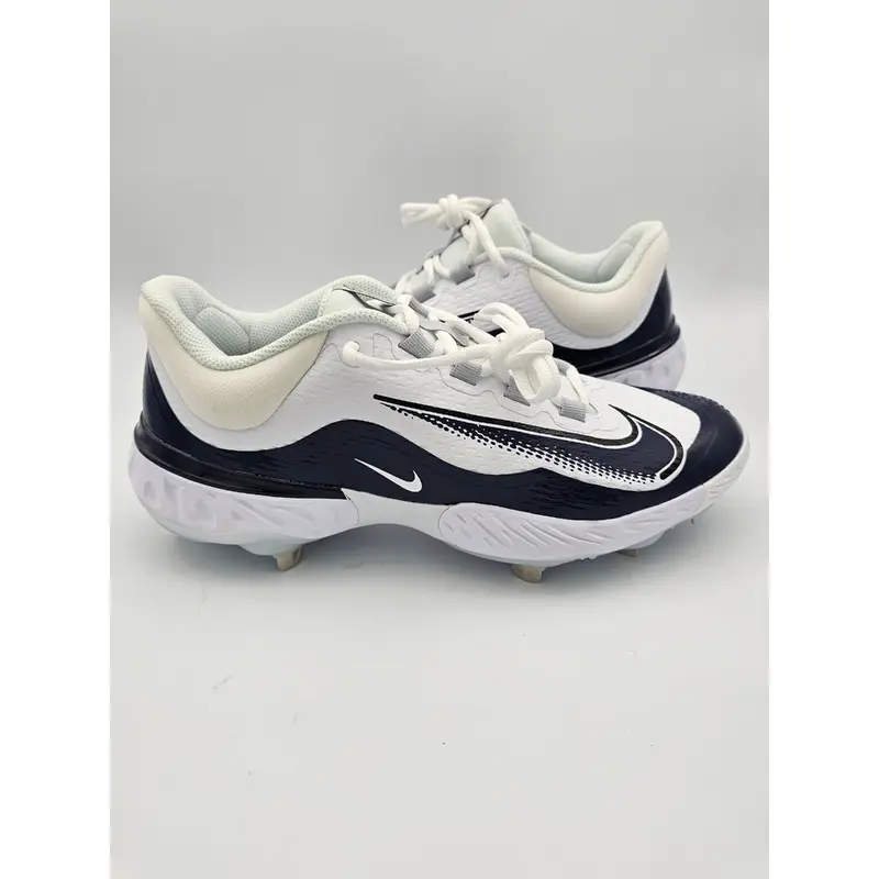 Nike Alpha Huarache Elite 4 Low Navy/White Baseball Cleats Men's 8 FD2745-103