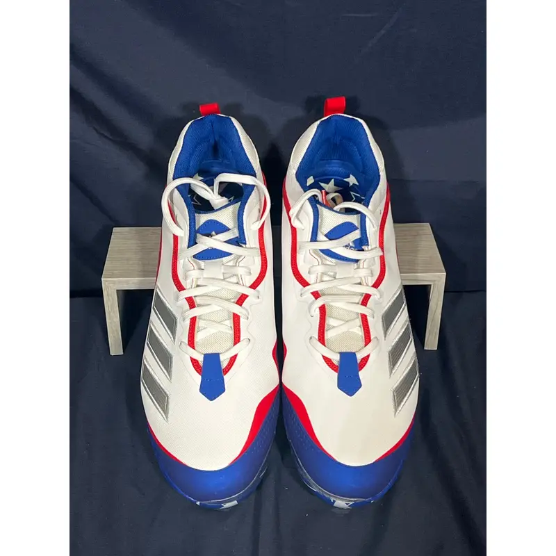 New Adidas Icon 6 Bounce Stars And Stripes Mens Sz 16 Metal Baseball Cleats
