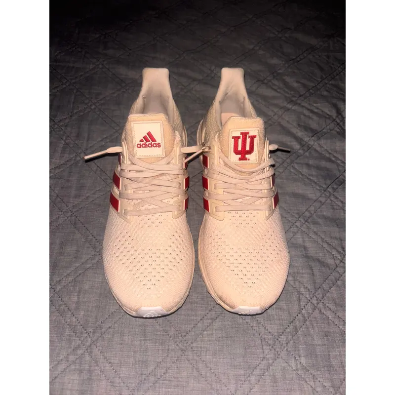 Indiana Hoosiers adidas Ultraboost 1.0 DNA Running Shoe - White/Crimson