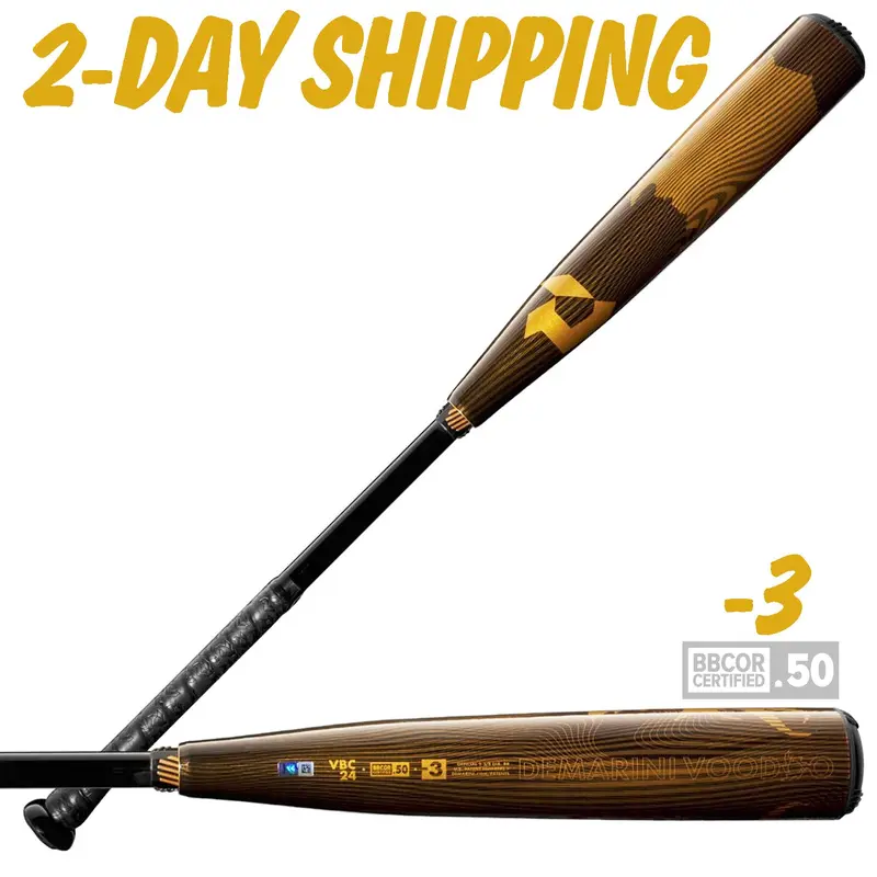 NEW - 2024 DeMarini VOODOO 33" / 30 oz Hybrid BBCOR Baseball Bat 2-DAY SHIPPING