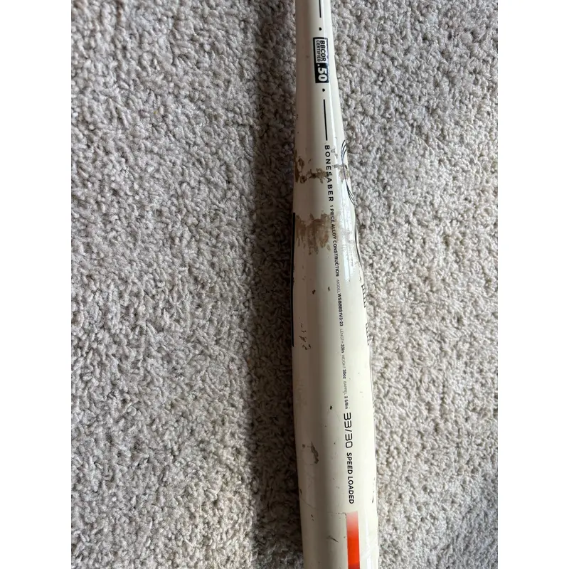 Warstic Bonesaber Alloy BBCOR Certified Bat (-3)  30 oz 33" (Used)