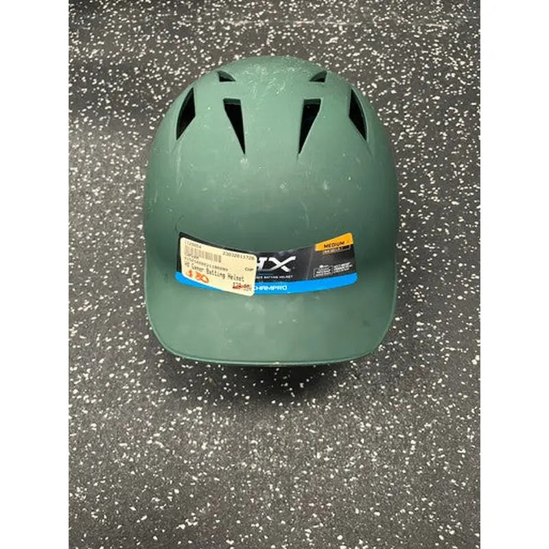 Used Champro HX GAMER Batting Helmet No Mask Green MD 11849-S000029609