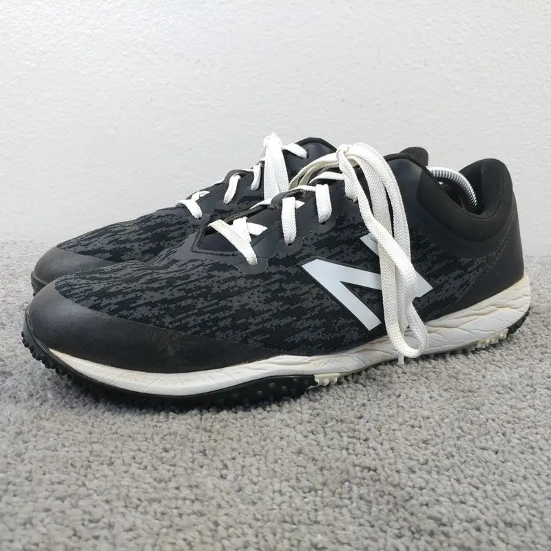 New Balance 4040  Turf Baseball Shoes Mens Size 11.5 2E WIDE Black White