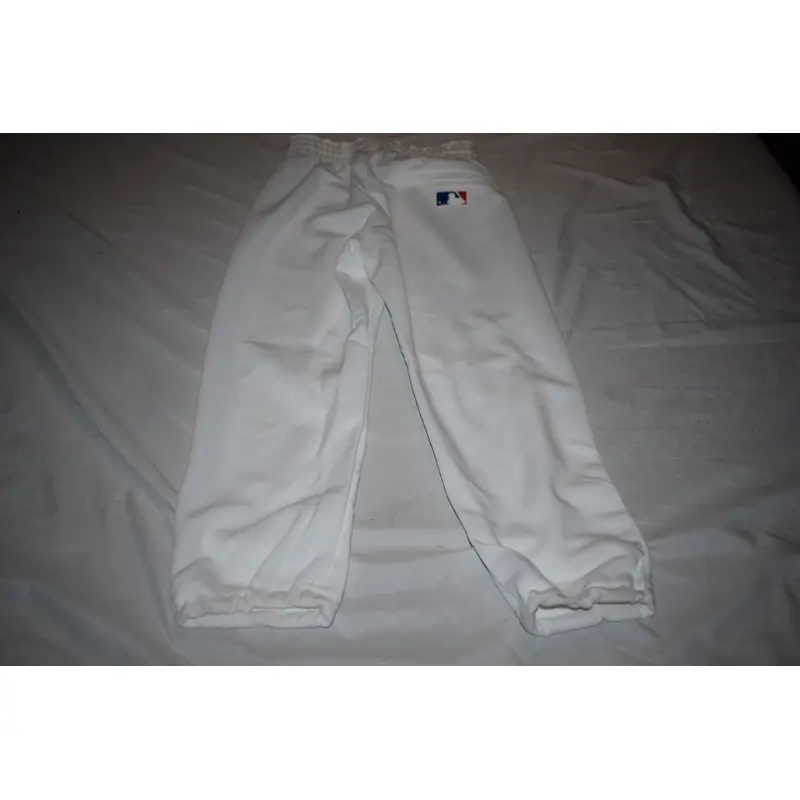 NEW - Team MLB by Majestic Polyester Baseball Pants, White, Youth Medium