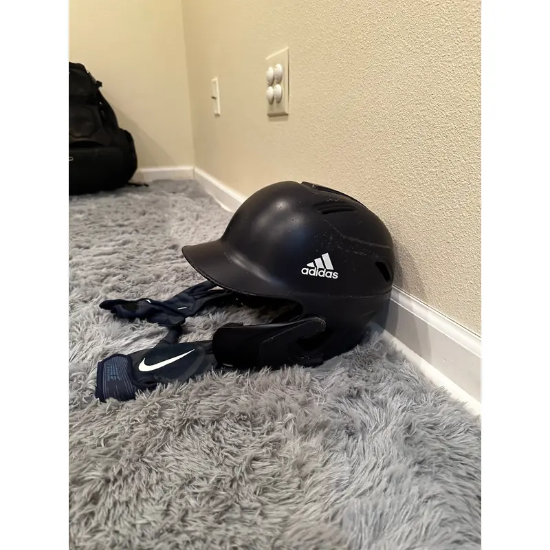 7 1/2 Adidas Triple Stripe Batting Helmet (Used)
