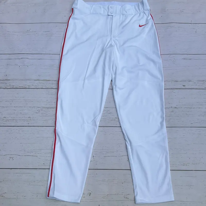 Nike Vapor Select Baseball Pants White Red Mens Size XL BQ5489-109