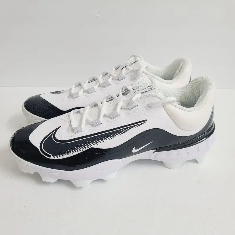 Nike Alpha Huarache Elite 4 Low MCS Baseball Cleats FD6255-101 Size 14 White