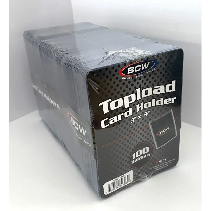 Trading Card Holder - 3 x 4 Topload Hard Cover - 100/pk