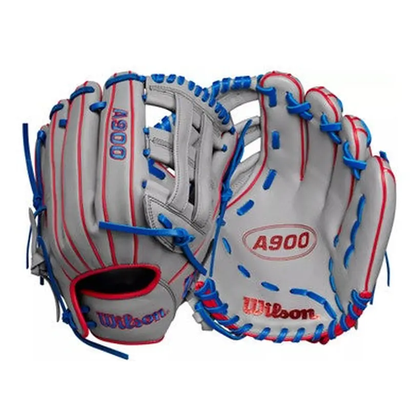 NEW Wilson A900 BB/SB Glove RH Throw Grey 12" 11851-S000035522