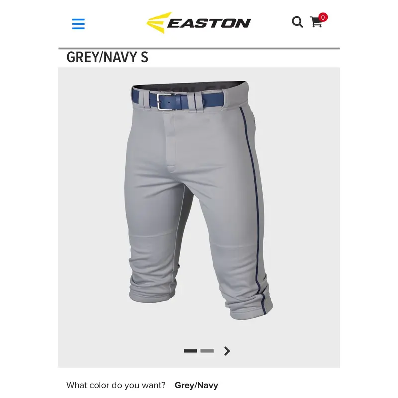 Easton pro  knickers grey/navy