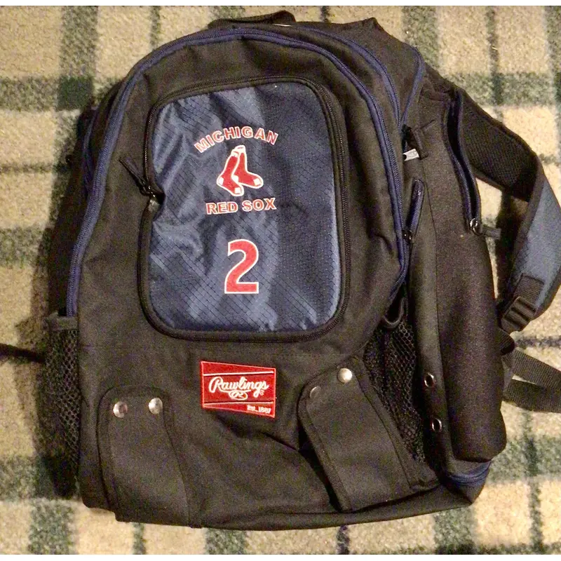 Nice Rawlings baseball backpack Michigan Red Sox