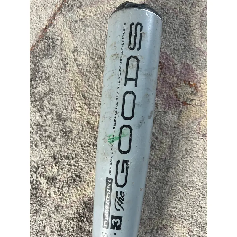 2024  DeMarini The Goods One Piece BBCOR Certified Bat (-3) Alloy 28 oz 31" (Used)