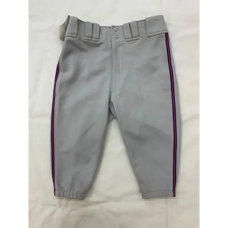 Mizuno Premier Short Knicker Baseball Pant Men's M Gray Blue Orange Piping