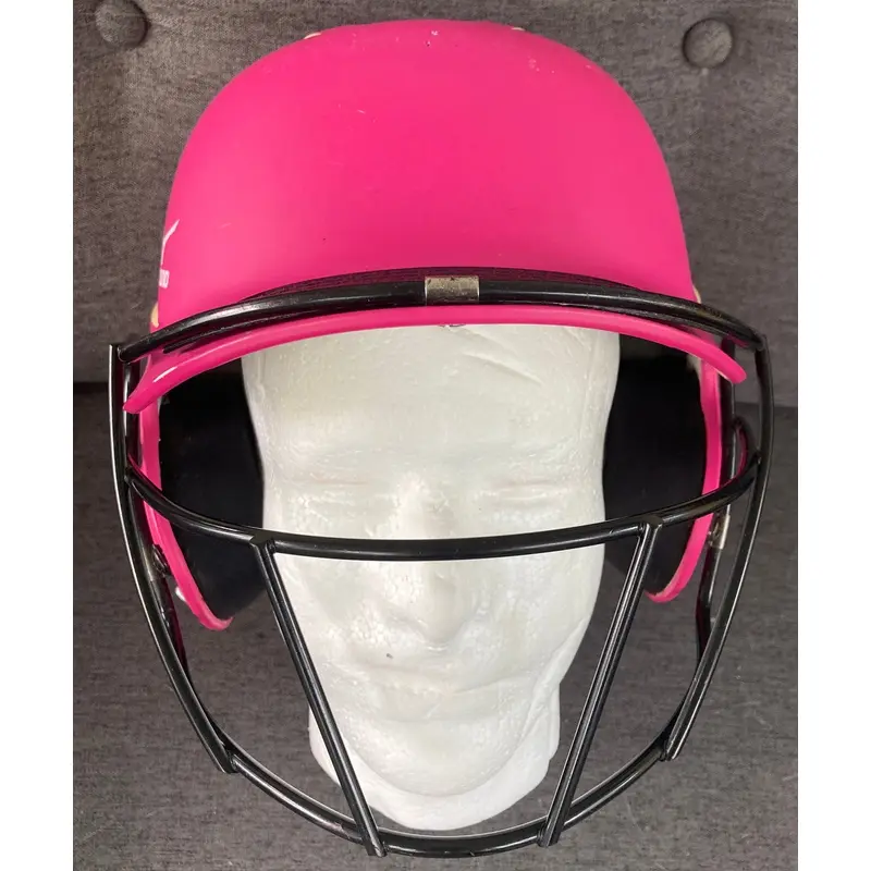 Mizuno Softball Helmet pink/yellow used but in great condition