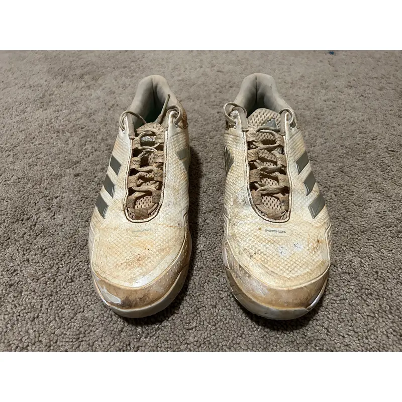 Used Adidas Baseball Turf Trainers White Size 9