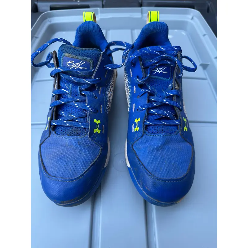 Blue Used Kid's Low Top Molded Cleats Bryce harper