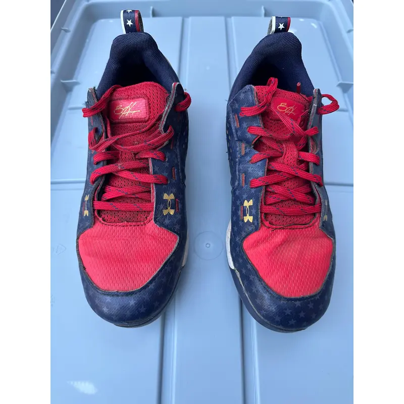 Under Armour Bryce Harper Red, White and Blue Cleats