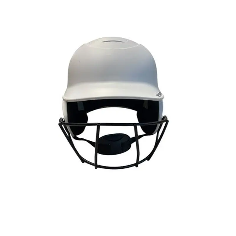 Used BoomBah BBHDR Batting Helmet w/Mask White M/L 11706-S000354208