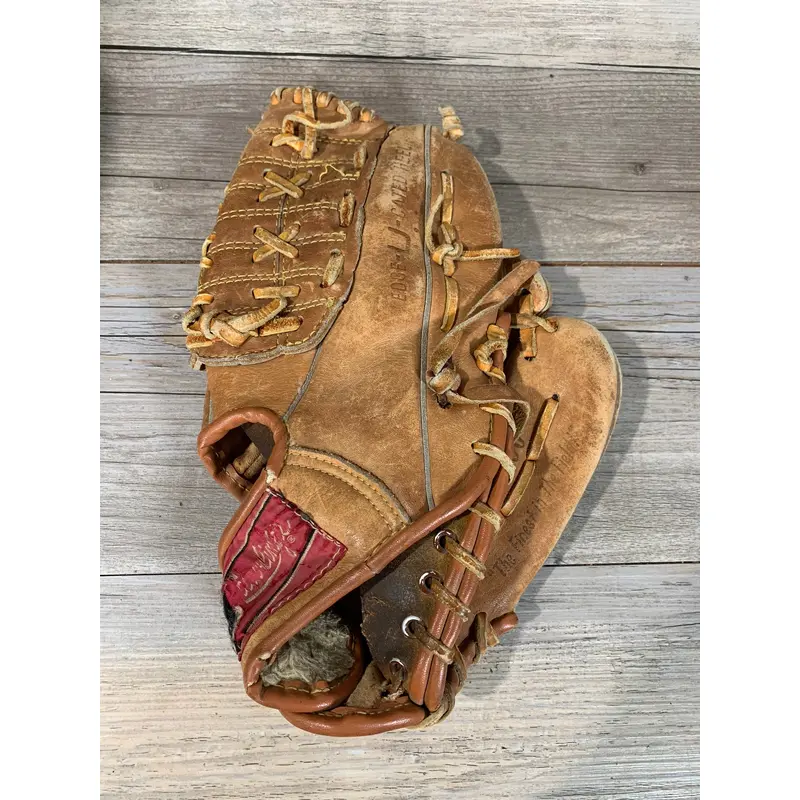 Vintage Rawlings Reggie Jackson Leather Baseball Glove RHT RGB90 Deep Well Pocket