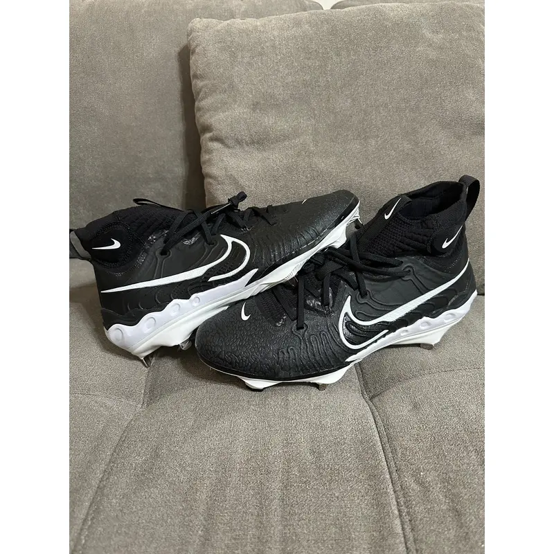 NEW Nike Alpha Huarache NXT Mens Metal Baseball Cleats Black Sz 12