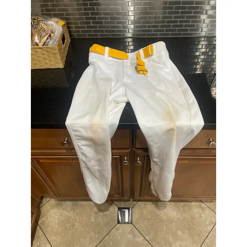 White Men's  Medium Easton Game Pants (New)