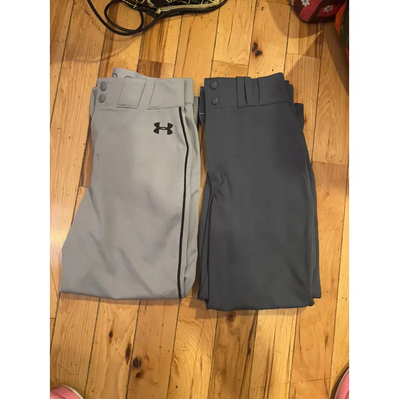 2 Gray New Small Under Armour Pants and Champro