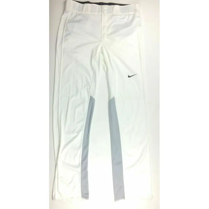 Nike Men's Large Vapor 1.0 Unhemmed Baseball Pants Baseball White MLB 636808