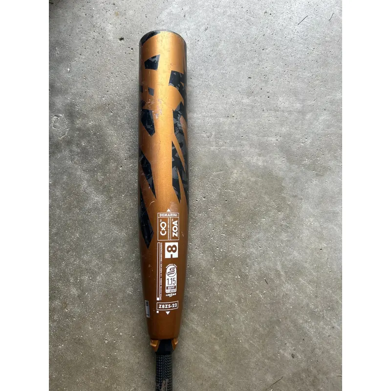 Used 2022 DeMarini USSSA Certified Composite 22 oz 30" Zoa Bat