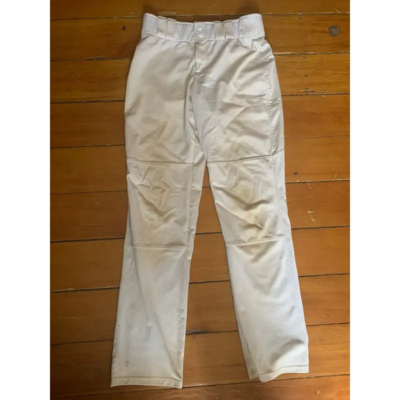 White Used S Long Under Armour Baseball Pants