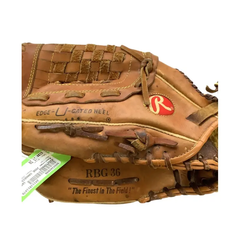 Used Rawlings Left Hand Throw Outfield Baseball Glove 13"