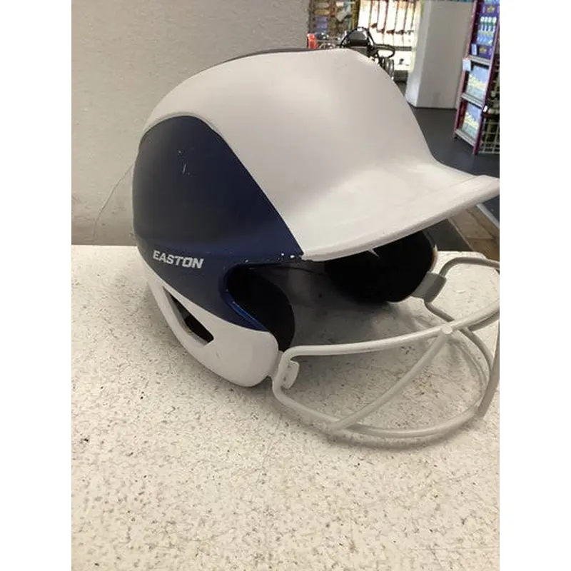 Used Easton BATTING HELMET Batting Helmet w/Mask Navy Blue MD 11443-S000197190