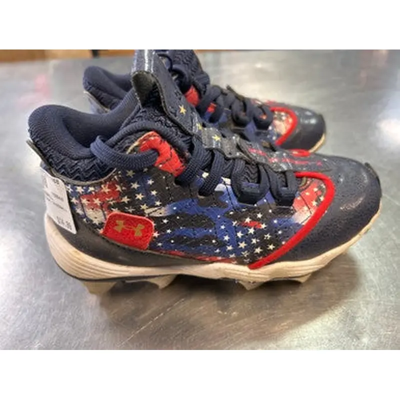 Used Under Armour BASEBALL BB/SB Cleats Navy Blue Youth 12.0 11868-S000064165