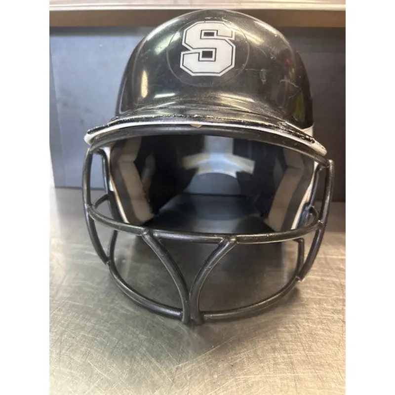Used Worth BATTING HELMET Batting Helmet w/Mask Black MD 11868-S000064748