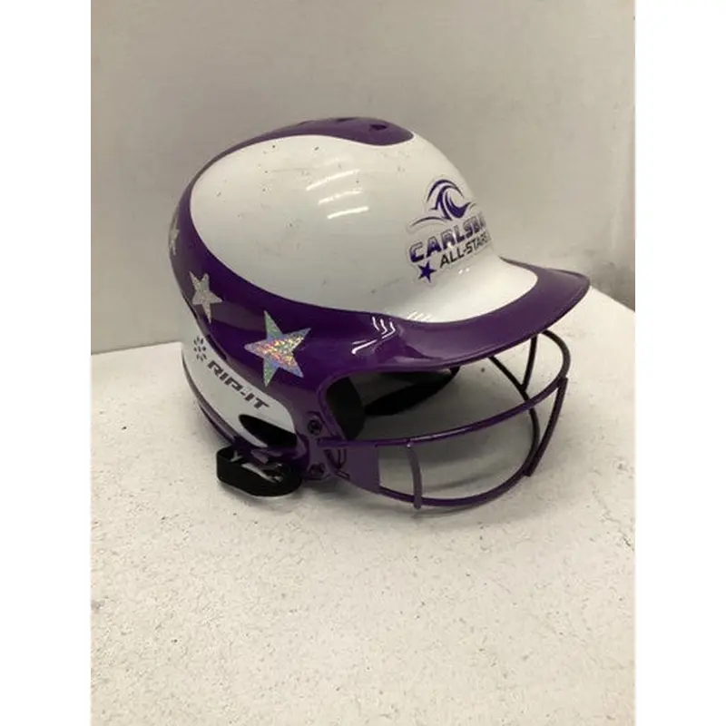 Used RIP-IT Batting Helmet w/Mask Purple MD 11443-S000195428