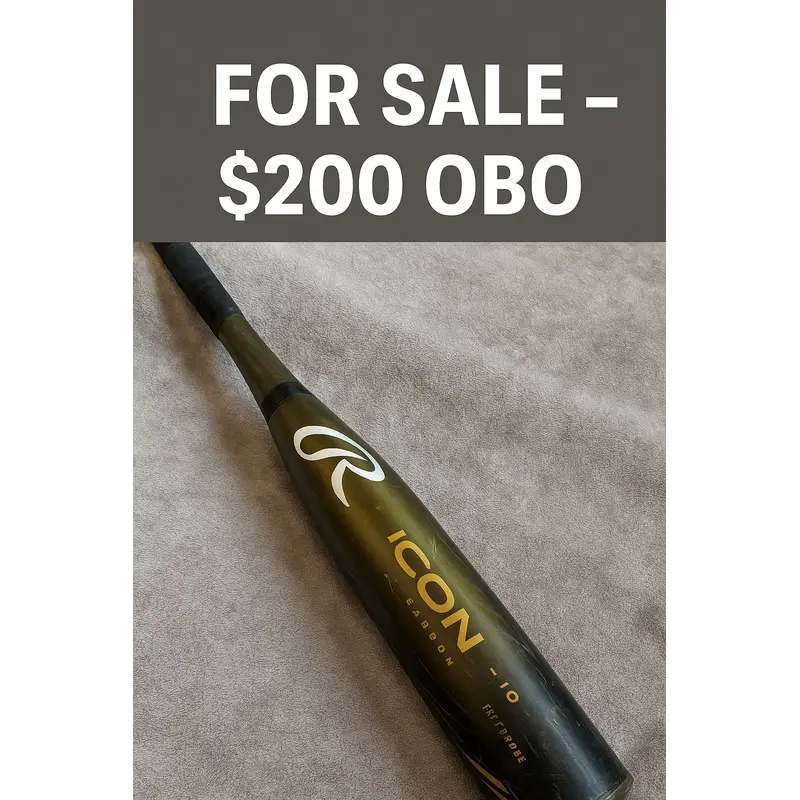 2024 Rawlings Icon Composite USSSA Certified Bat (-10) 20 oz 30" (Used)