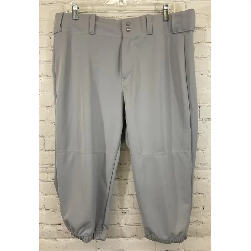 Alleson Athletic 605PKN Adult's Polyester Baseball Pants Grey XL Extra Large