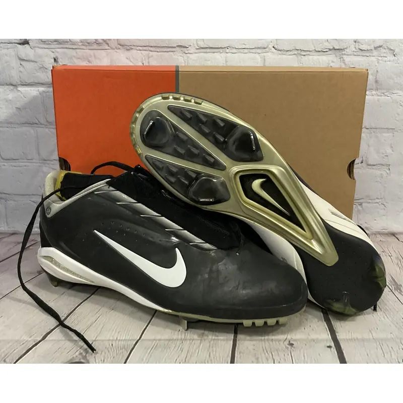 Nike Men's Air Zoom Flash SP Metal Baseball Cleats Black White Silver US Size 12