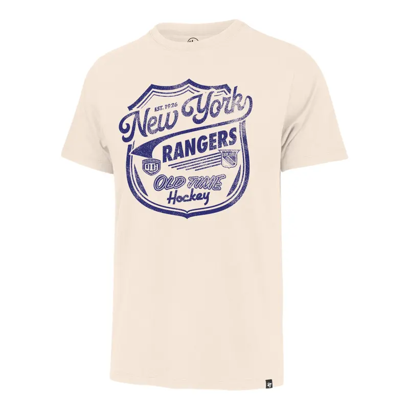 OLD TIME HOCKEY NEW YORK RANGERS VINTAGE POKE CHECK '47 FRANKLIN TEE