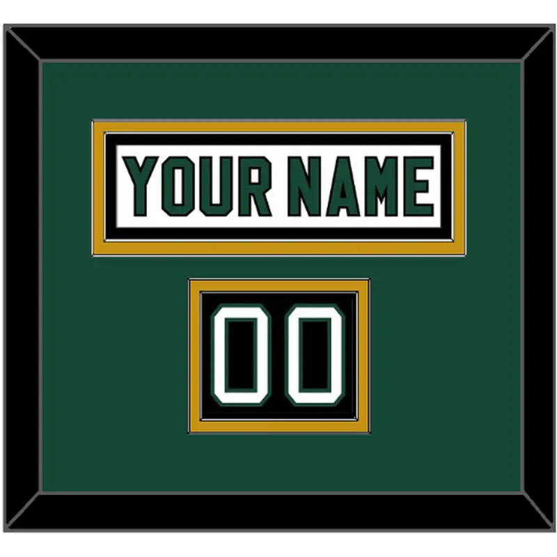 Dallas Nameplate & Number (Shoulder) - Home White (1994-1999) - Double Mat 2
